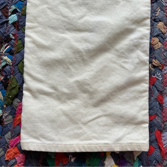 Coldwater Creek Cream Embroidered Straight Leg Corduroy Pants Women’s Size 12 - Picture 11 of 13